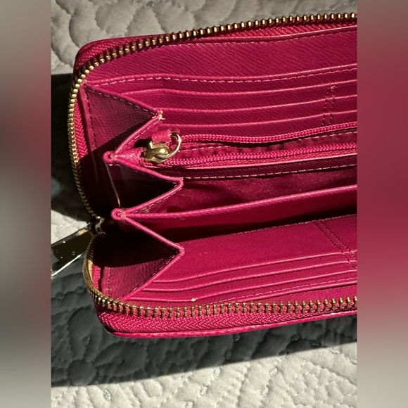 Coach Pink and Brown Women's Wallet - Picture 11 of 11